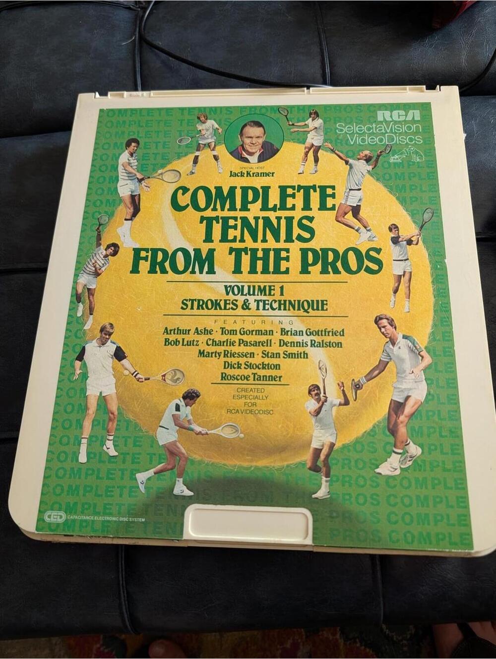 RCA SelectaVision Video Disc Complete Tennis From the Pros Volume 1 Strokes